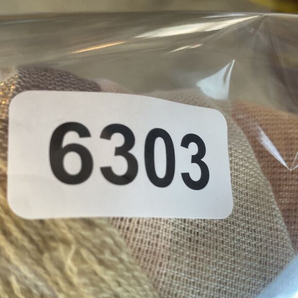 Z L Kaftan Dress Large Boho Striped Brown Multi Tie Neck Tassel Fringe Beach - Picture 9 of 9